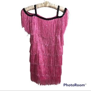Chasing Fireflies Fringe Flapper Costume Halloween Youth Size 8